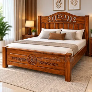 RegalCraft 5x6 Wooden Bed