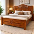 RegalCraft 5x6 Wooden Bed - 1