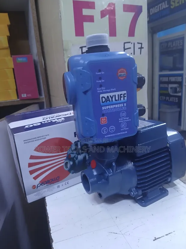 0.5HP Pedrollo Surface Water Pump with Dayliff Pressure Controller - 1