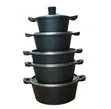 Lucky Rain 10pcs Nonstick Granite Cookware Sufuria Set - 5