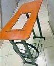 Vintage-Style Mechanical Treadle Sewing Machine Table - 2