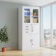 Two-Door Grey Office Cabinet with Internal Safe - 5