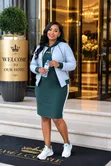 2-Piece Tracksuit Dress: Jacket + Dress - 2