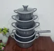 Lucky Rain LRY-10 10-Piece Granite Cookware Set - 4