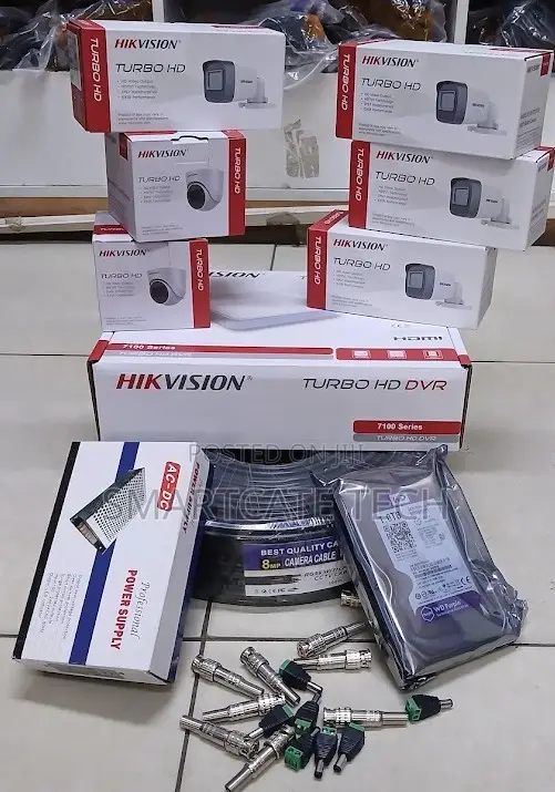 6PCS Hikvision 2MP 1080P HD CCTV Security Camera Kit - 1
