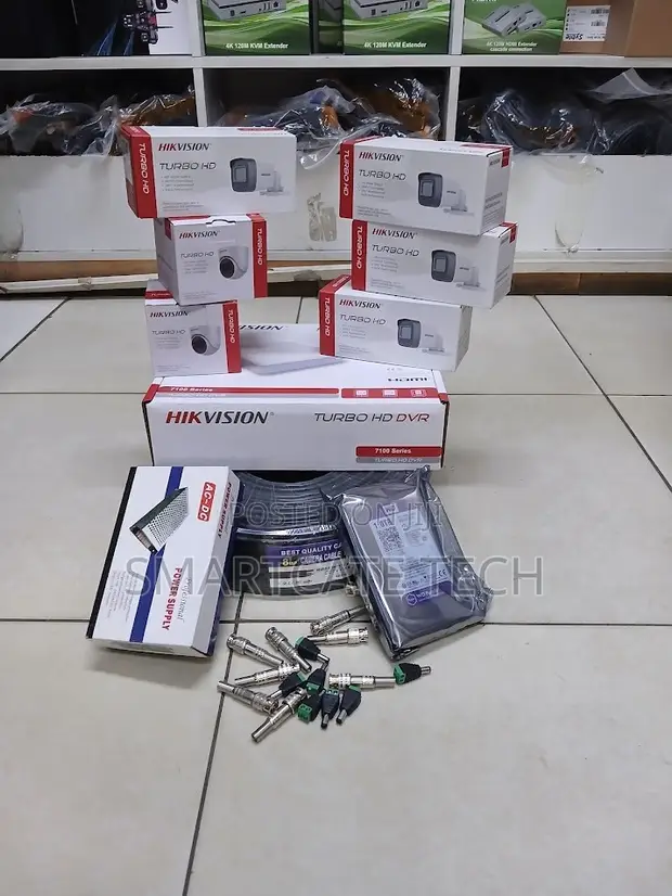 Kompleti Kamili ya CCTV ya Kamera 6 za Hikvision - 1080P HD - 1