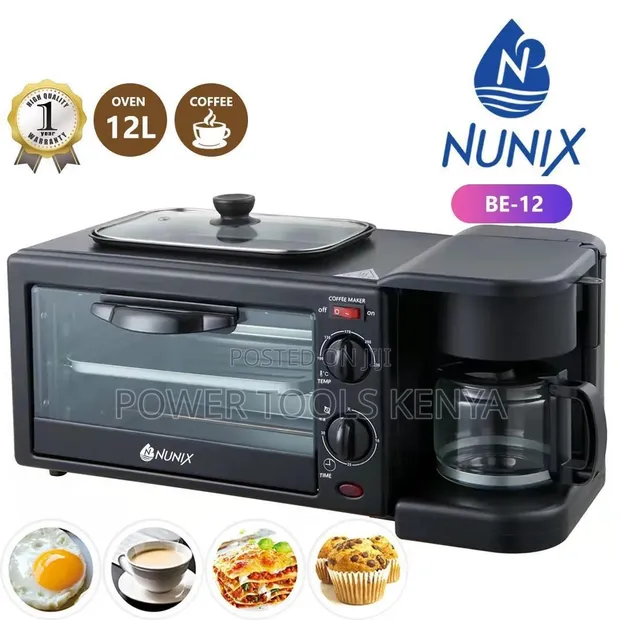 Nunix BE-12 3-in-1 Breakfast Maker - 1