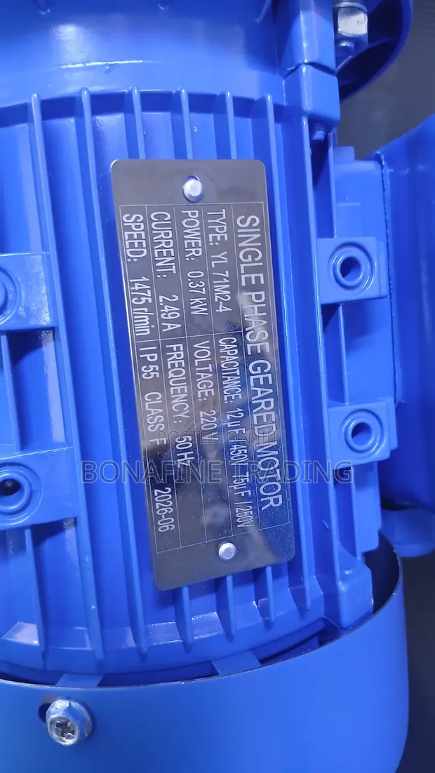Single Phase Motor with Gearbox - 1