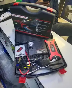 Car Jump Starter Power Bank Air Pump LED Lights