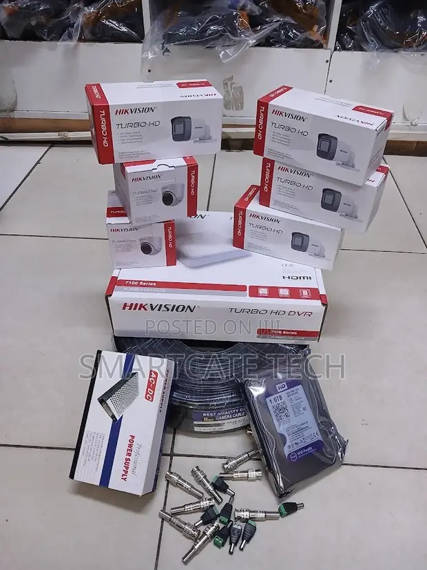 Hikvision 6-Camera HD CCTV Kit - 2MP 1080P Security System - 1