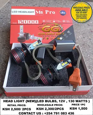 New LED Headlight Bulbs (M8 Pro) - 130W