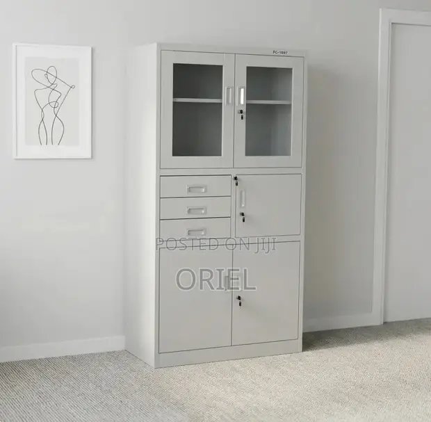 Modern Office Steel Cabinet with Safe - 1