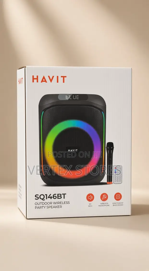 HAVIT PartyMaster Pro 60W Bluetooth Speaker (SQ146BT) - 1