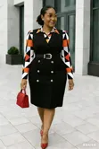 Kanzu ya Blazer Isiyo Na Mikono Juu Ya Blouse - 4