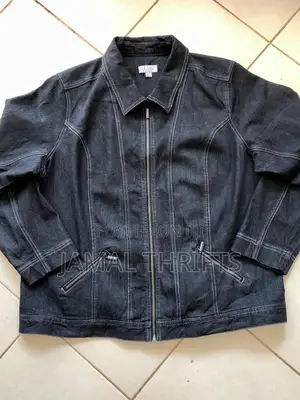 Thrifted Black Denim Jacket