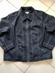 Thrifted Black Denim Jacket - 1