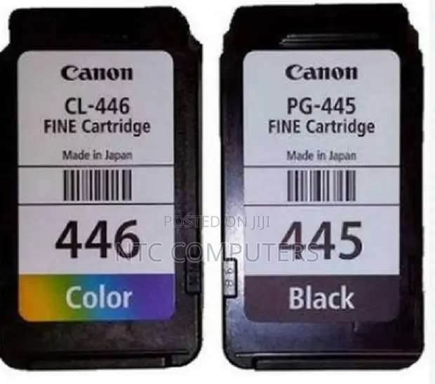 Canon PG-445 Black & CL-446 Color Ink Cartridges - 1