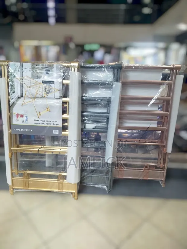 Heavy-Duty Aluminium Alloy Clothes Drying Rack - Foldable - 1
