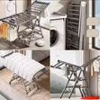 Heavy-Duty Aluminium Alloy Clothes Drying Rack - Foldable - 5