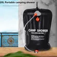 20L Portable Solar Camping Shower Bag - 1