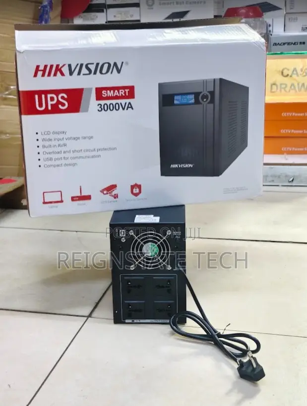 Hikvision 3000VA 4-Port UPS - 1