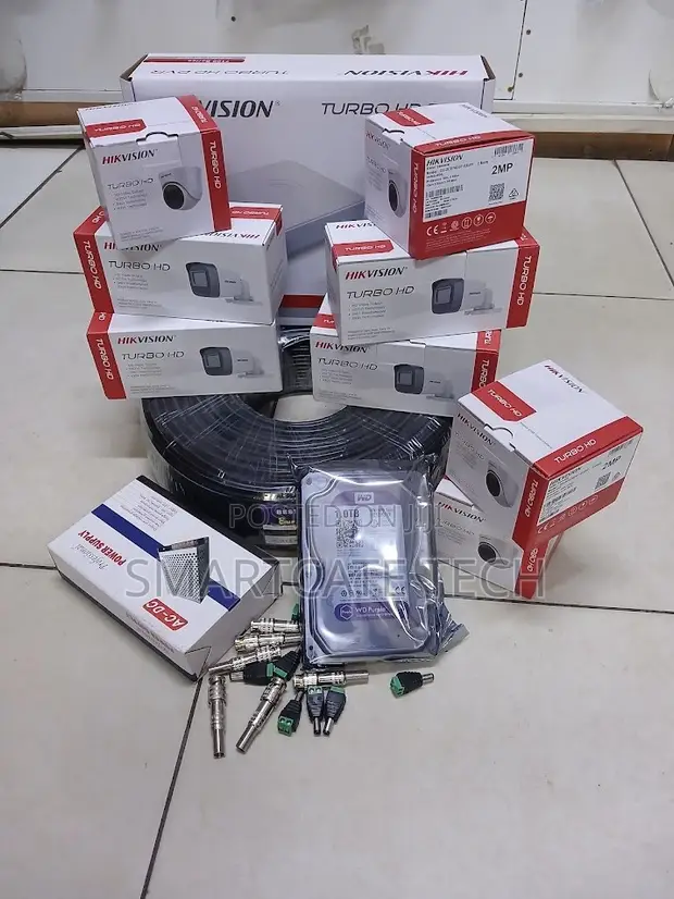 Hikvision 8CH CCTV Kit with 8 Cameras - Complete System - 1