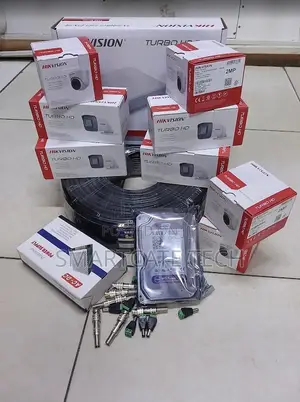 Hikvision 8 Channel DVR + 8 CCTV Camera Security Kit