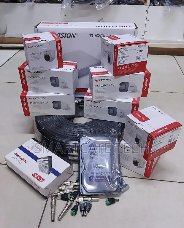 Hikvision 8 Channel CCTV Full Kit - HD Cameras & DVR - 1