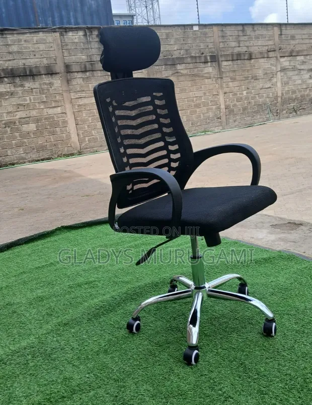 Brand New Mesh Office Chair with Headrest - 1
