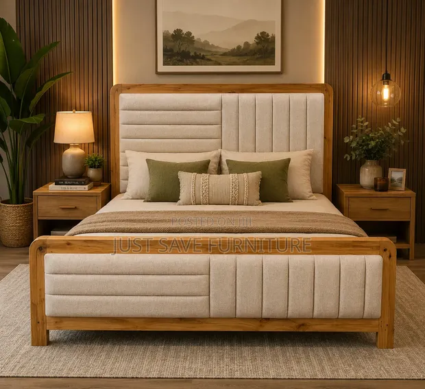 OakLuxe Harmony 5x6 Wooden Bed - 1