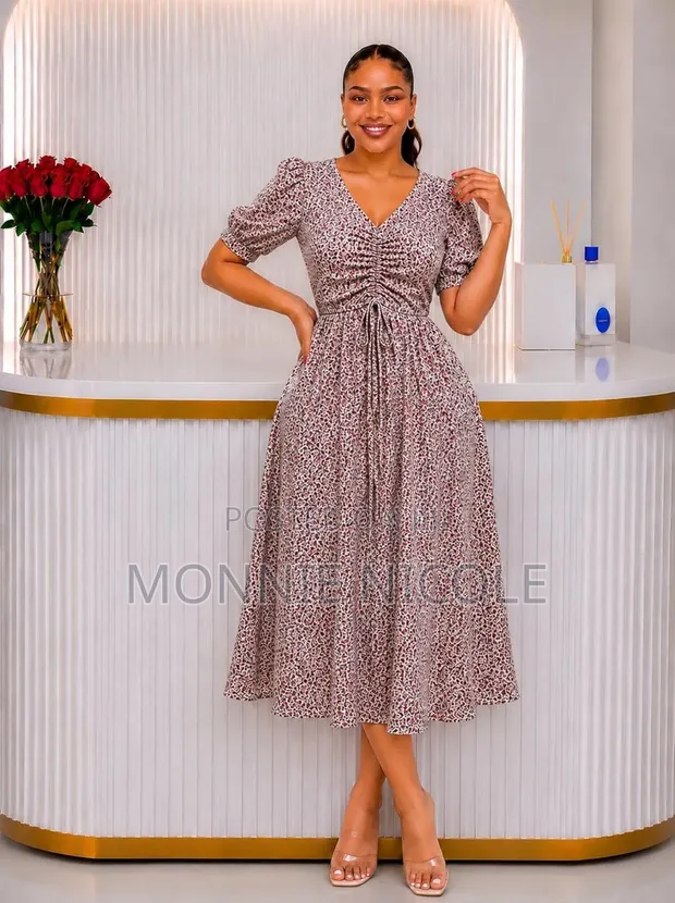 Chic Casual Cotton Sundress - Multi-Color - 1