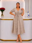 Chic Casual Cotton Sundress - Multi-Color - 2