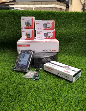 Hikvision 4 Camera CCTV Full Package - HD Night Vision