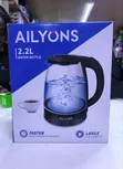Ailyons 2.2L Clear Glass Electric Kettle - 1