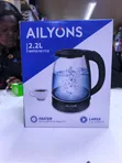 Ailyons 2.2L Clear Glass Electric Kettle - 2