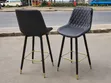 Modern Counter Stool - Black Metal Frame - 2
