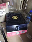 Rashnik Table Top Single Gas Cooker with Auto Ignition, Black - 2