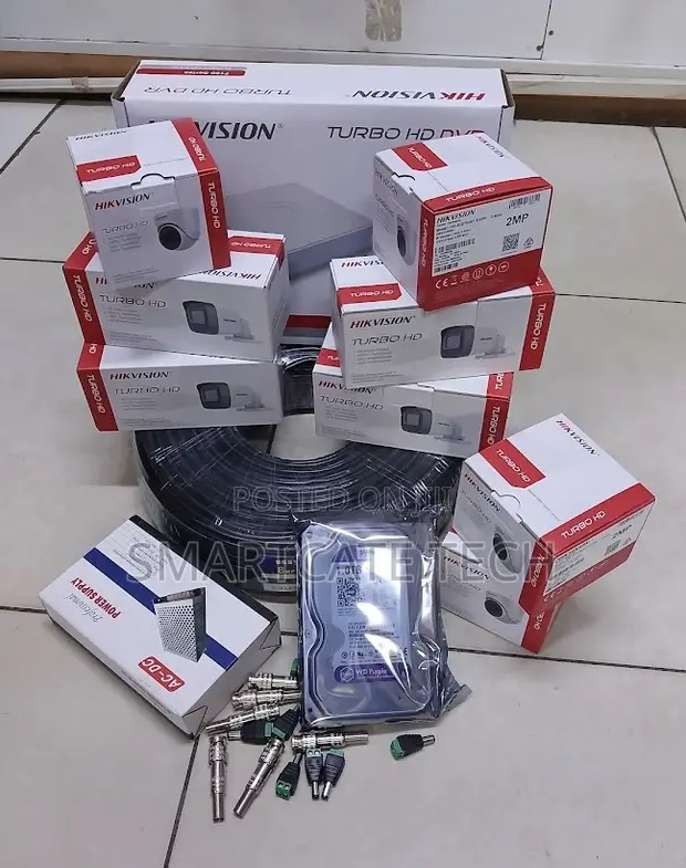 Hikvision 8 Channel CCTV Kit - 8 HD Cameras - 1