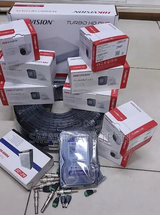 Hikvision 8CH Security Camera System - 8 Cameras Complete Kit - 1