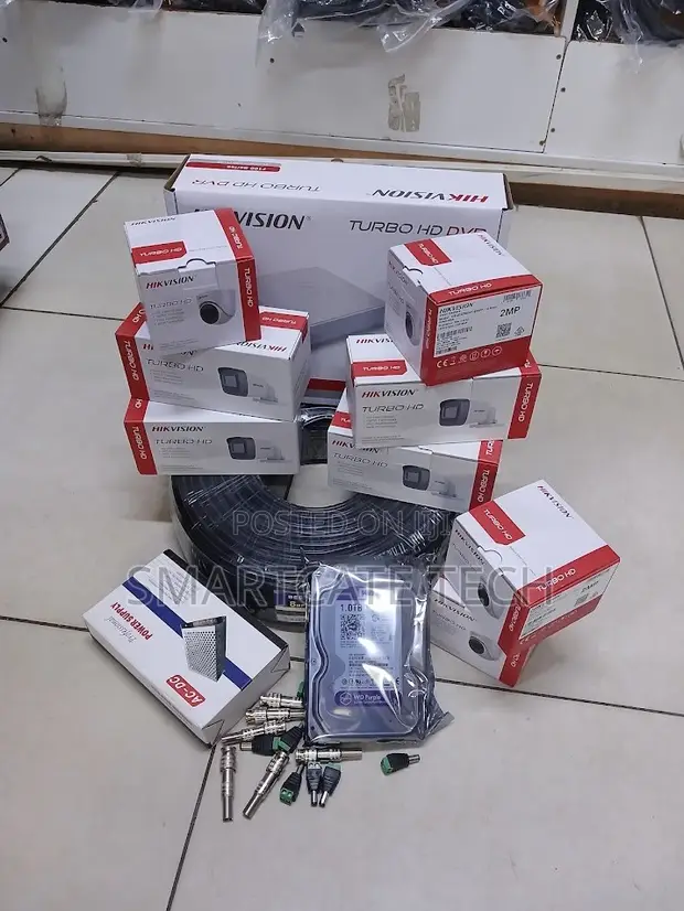 Hikvision 8 Camera CCTV Full Set - 2MP HD DVR Kit - 1