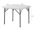 Outdoor Folding Dining Set - White - 2