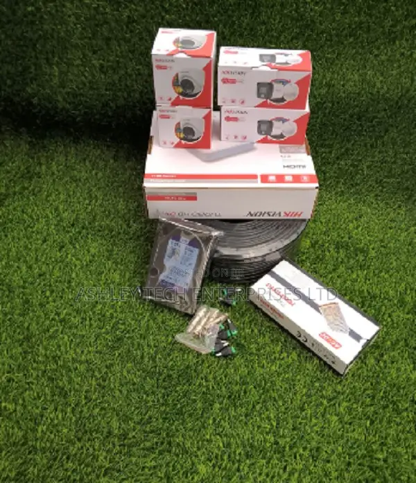 Hikvision 4CH 4 Camera CCTV Security System Kit - 1