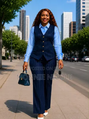 3-Piece Office Trouser Suit (Trouser, Shirt, Half Coat)
