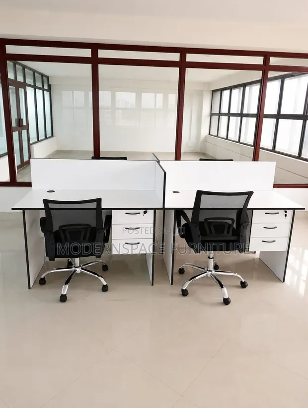Modern Office Working Station - 4 Way - 1