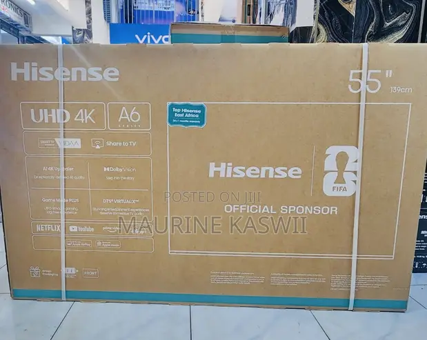 Hisense 55" UHD Smart Frameless TV (55A6QKEN) - 1