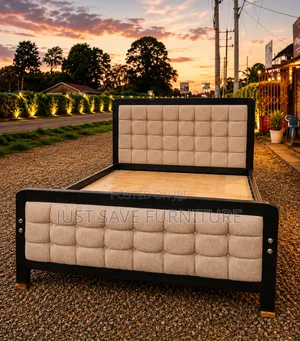 NoirLuxe 5x6 Upholstered Bed
