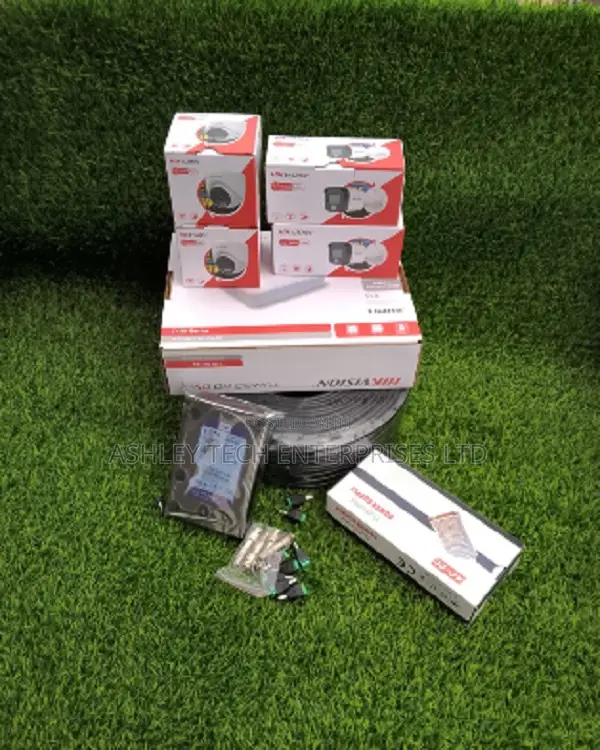 Hikvision 4CH CCTV Surveillance Camera Complete Kit - 1