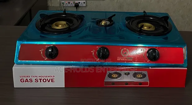 Smartpro 3 Burner Stainless Steel Table Gas Cooker - 1