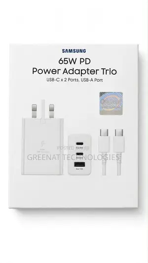 Samsung 65W PD Power Adapter Trio - 3-Port Fast Charger
