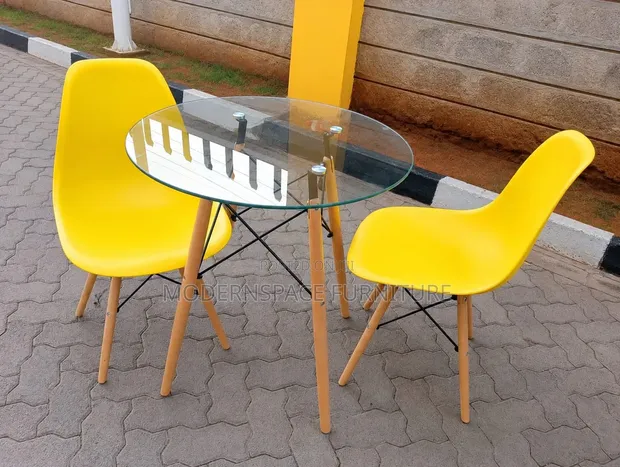 Stylist Glass Dining Set (2 Seater) - 1